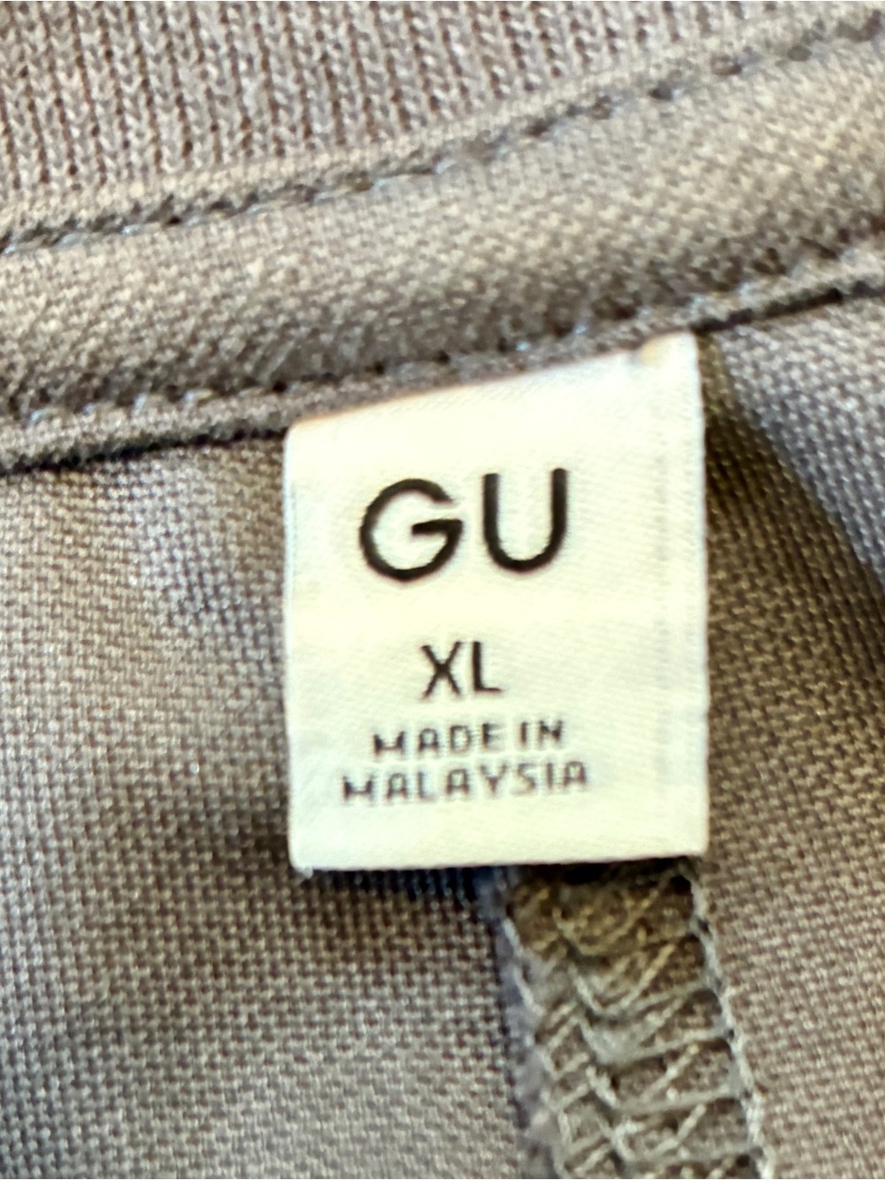 GU Gray Crewneck Boxy Top, Sz-Asian XL - Picture 3 of 4